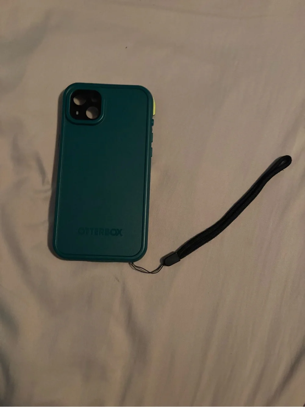 Green & Yellow iPhone 15 plus Waterproof Life-proof Case
